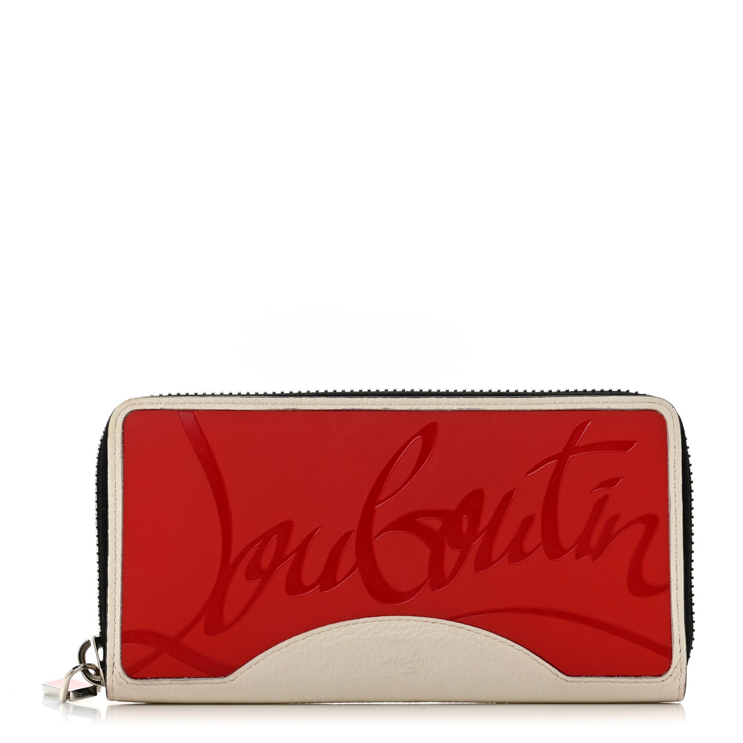 Calfskin Panettone Zip Around Wallet Loubi Snow