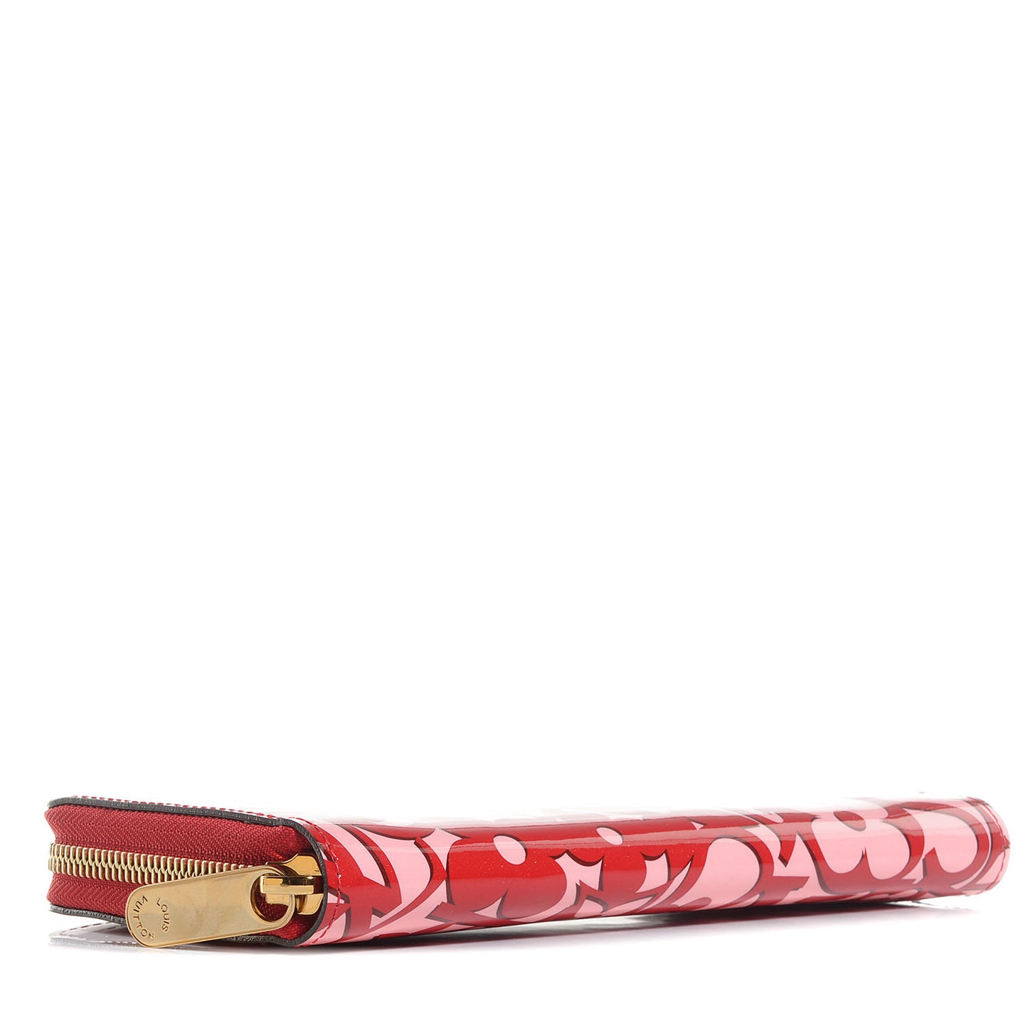 Patent Sweet Monogram Zippy Wallet Pomme D'Amour