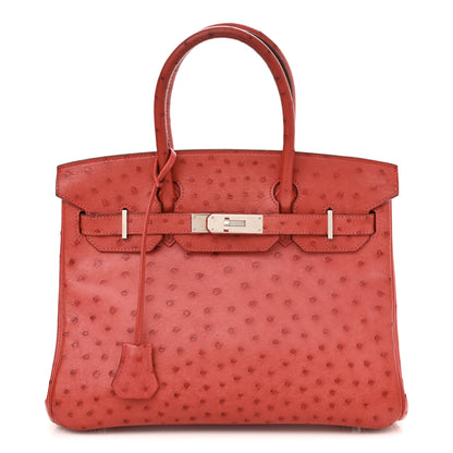 Hermes Ostrich Birkin 30 Bougainvillea 1 of 14
