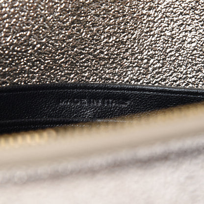 Saint Laurent Metallic Calfskin Classic Monogram Kate Tassel Chain Wallet Platine 7 of 11