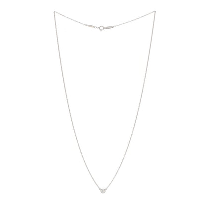 Tiffany Platinum Diamond .19ct Elsa Peretti Diamonds by the Yard Pendant Necklace 3 of 7