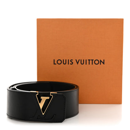 Louis Vuitton Calfskin 45mm LV Capucine Initiales Belt 80 32 Black 9 of 9