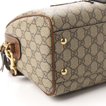 Gucci GG Supreme Monogram Bee Embroidered Small Boston Beige Tuscany 6 of 15