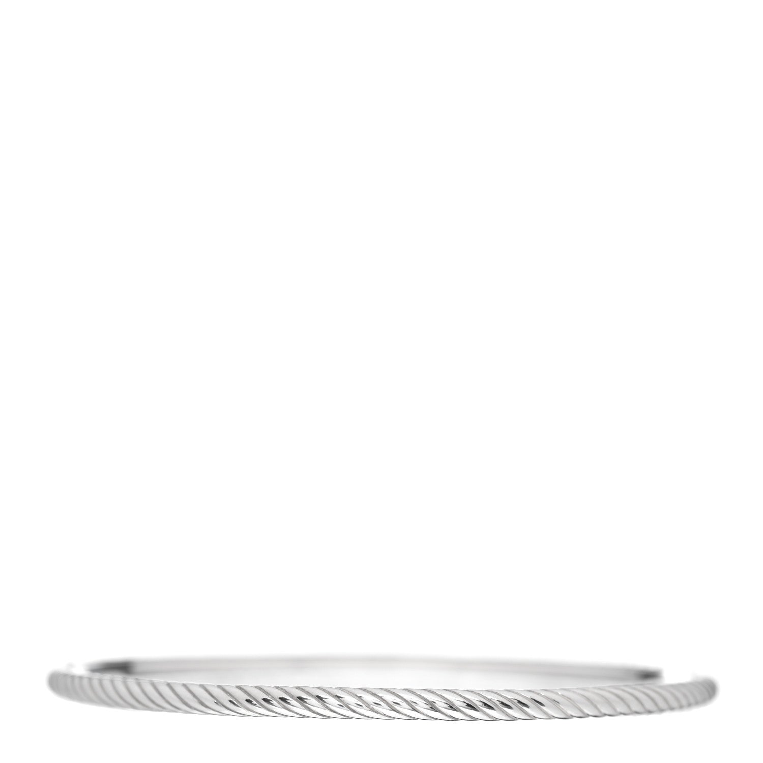 David Yurman Sterling Silver 4mm Cable Classics Bangle Bracelet 4 of 4