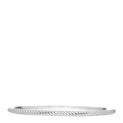 David Yurman Sterling Silver 4mm Cable Classics Bangle Bracelet 4 of 4