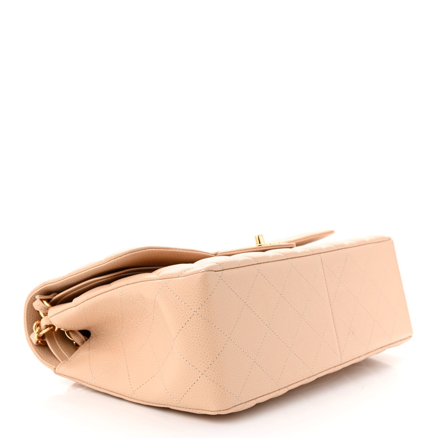 Chanel Caviar Quilted Jumbo Double Flap Beige Clair 4 of 12