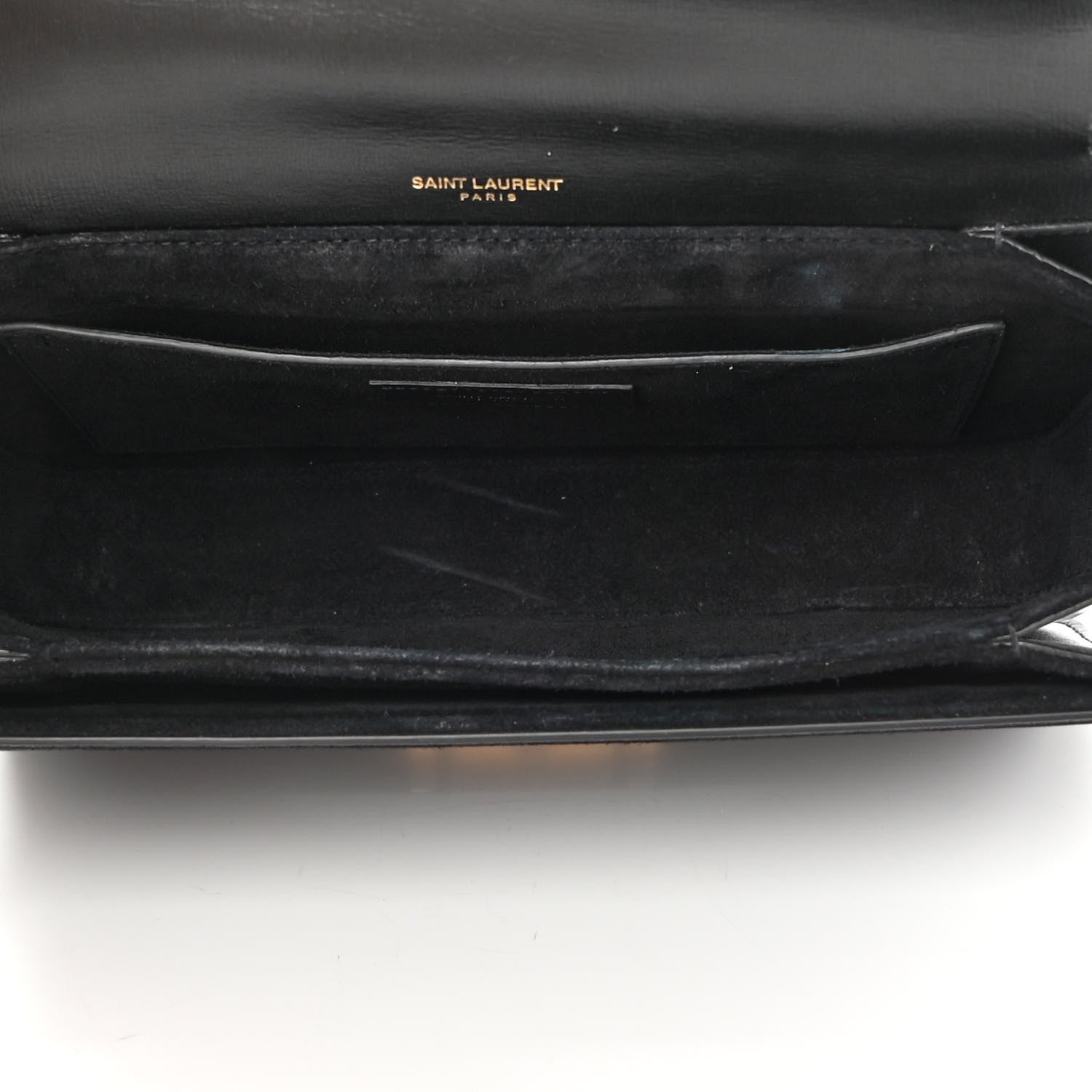 Saint Laurent Smooth Calfskin Suede Medium Bellechasse Black 5 of 14