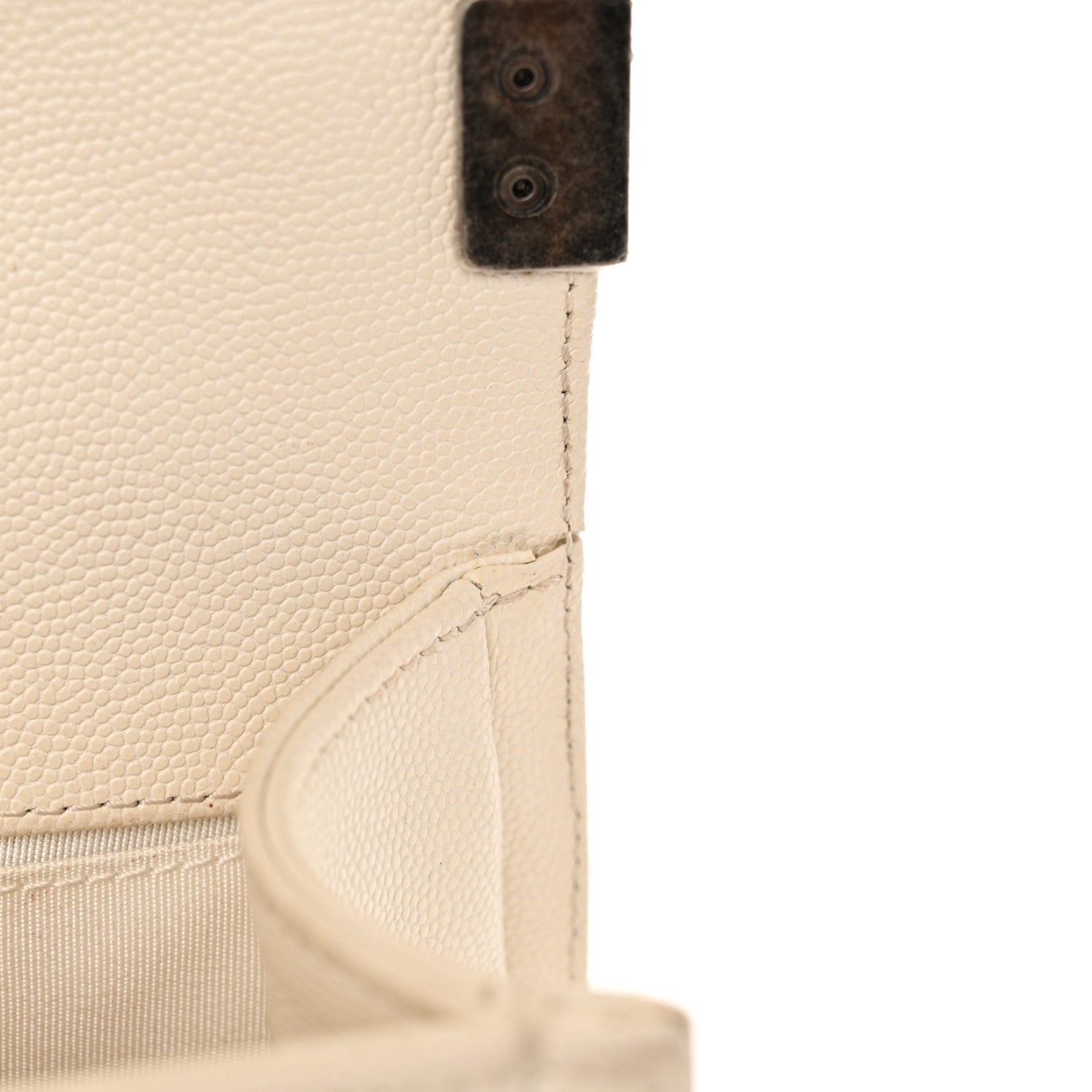 Chanel Caviar Quilted Medium Boy Flap Ivory 14 of 20