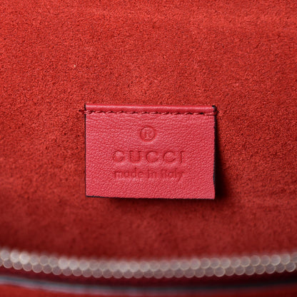 Gucci GG Supreme Monogram Suede Cudu Medium Dionysus Shoulder Bag Beige Ebony Vulcanic Red 6 of 9