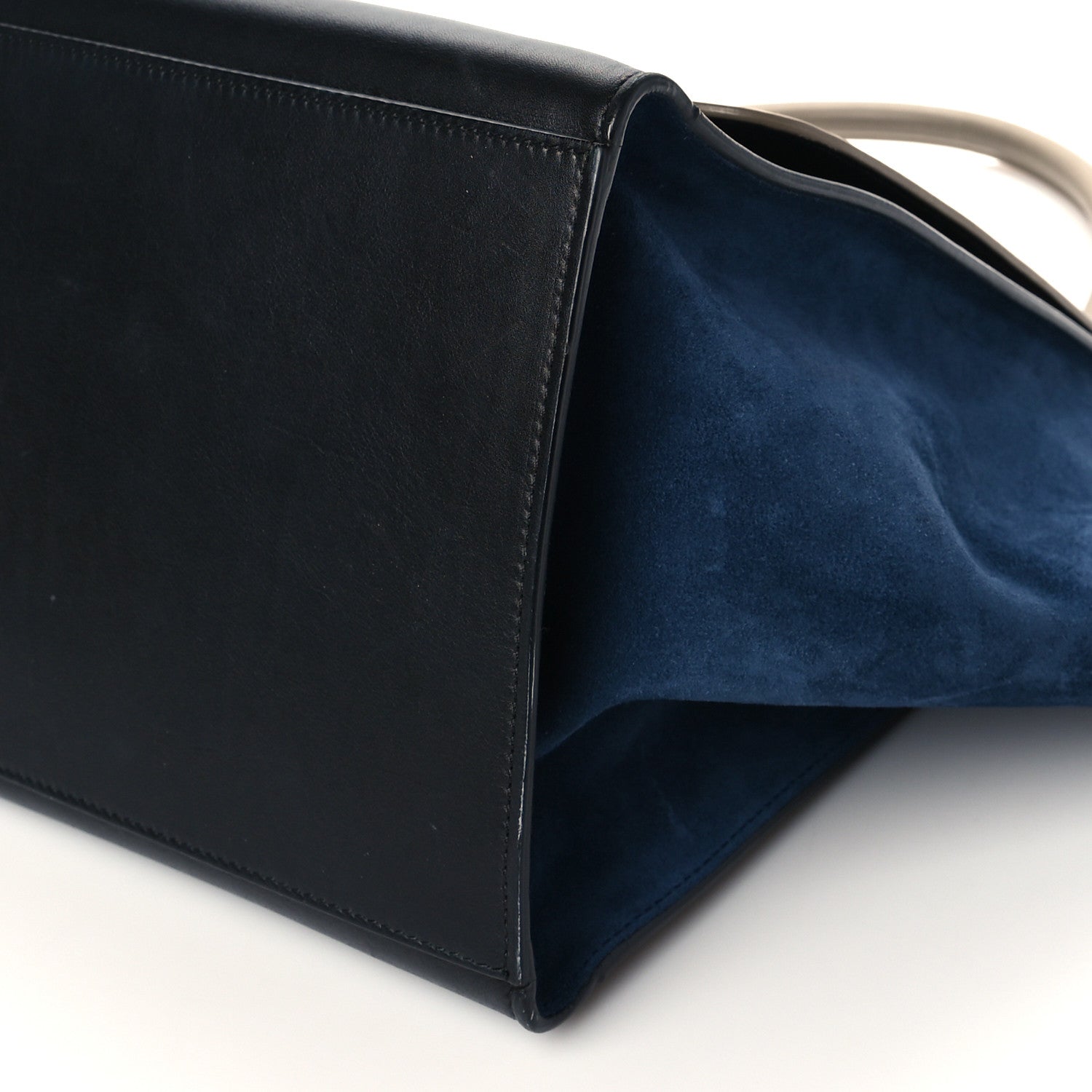 Celine Smooth Calfskin Suede Large Tri-Color Trapeze Dune 8 of 8