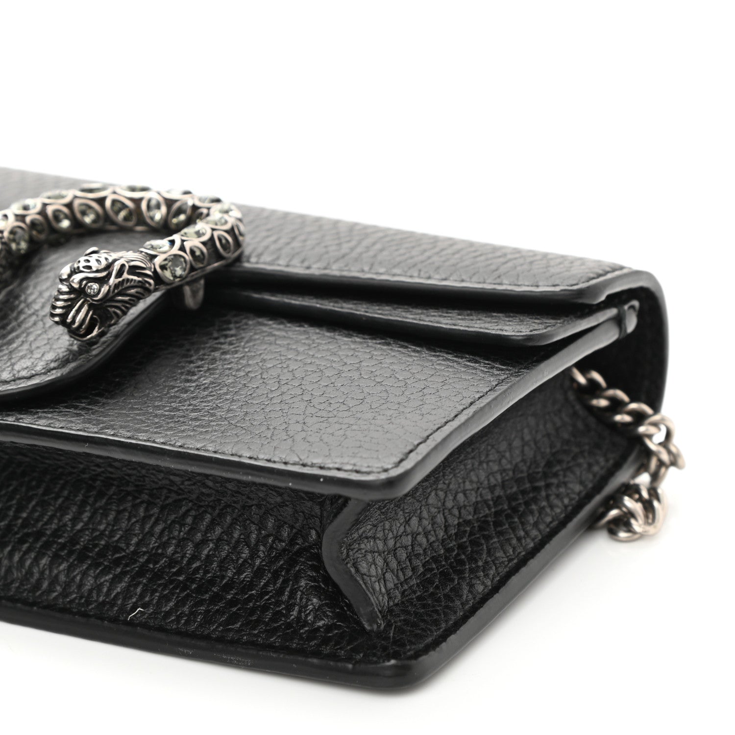 Gucci Calfskin Super Mini Dionysus Shoulder Bag Black 7 of 7
