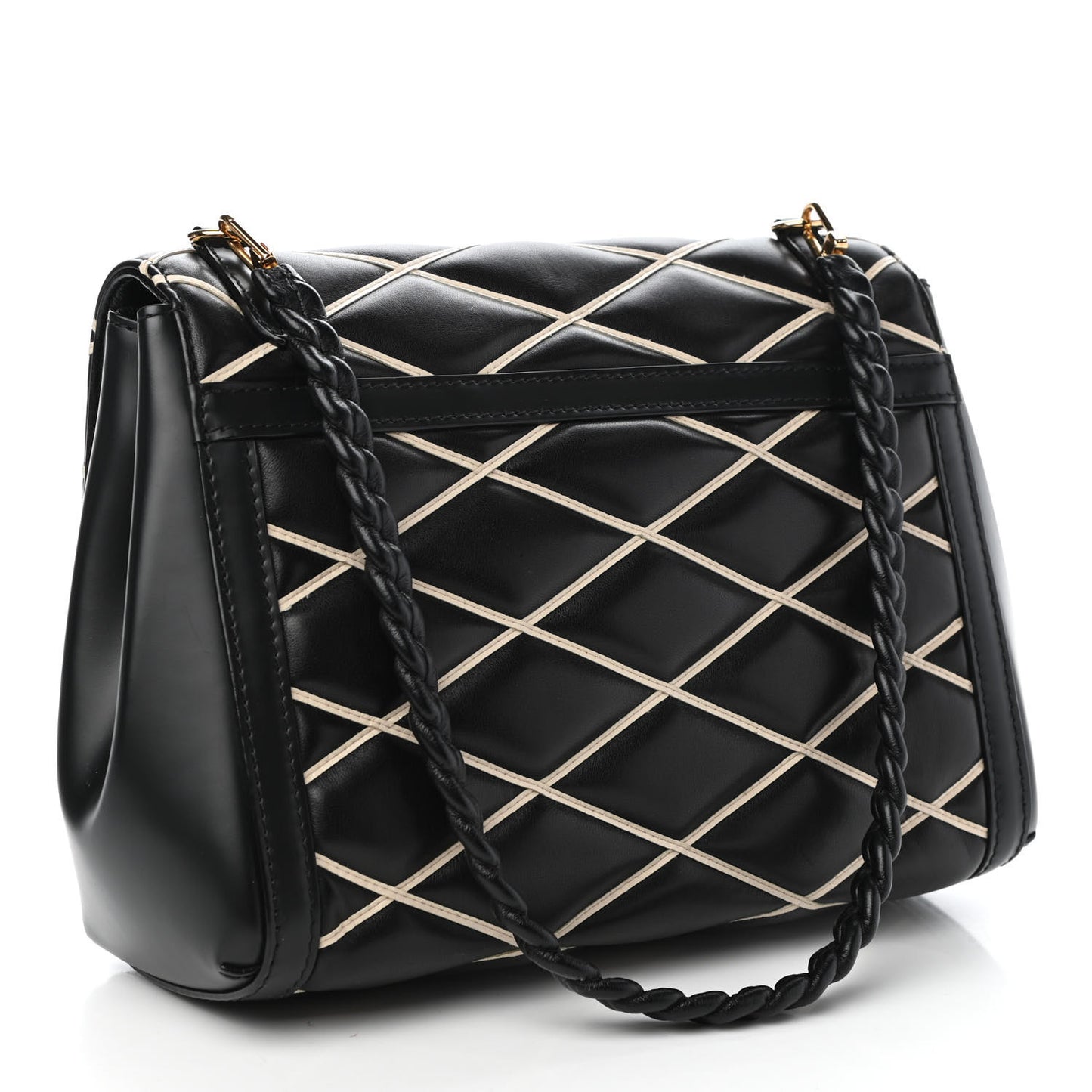 Lambskin Malletage Pochette Flap Black