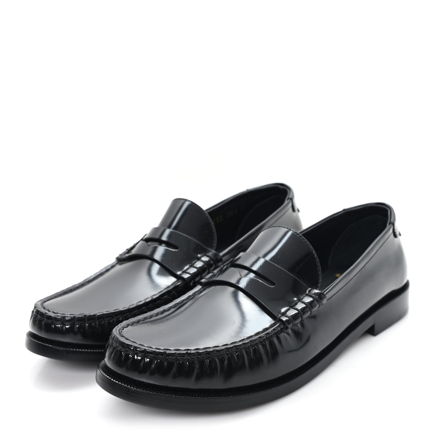 Saint Laurent Magnum Lux Chunky Le Loafer Penny Slippers 38.5 Black 4 of 10