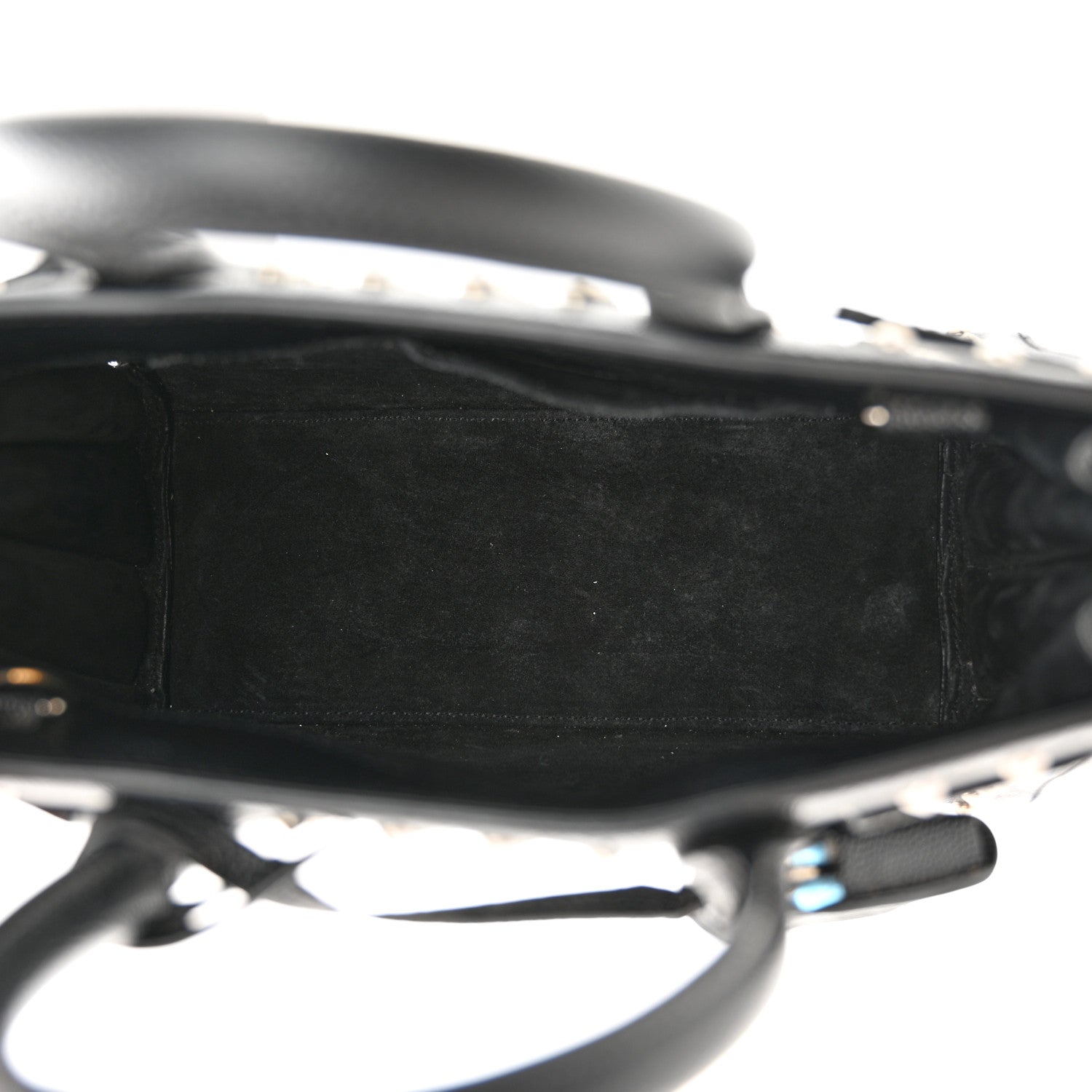 Saint Laurent SAINT LAURENT Calfskin Studded Nano Sac De Jour Black 5 of 18