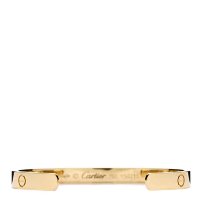 Cartier 18K Yellow Gold LOVE Cuff Bracelet 17 2 of 3