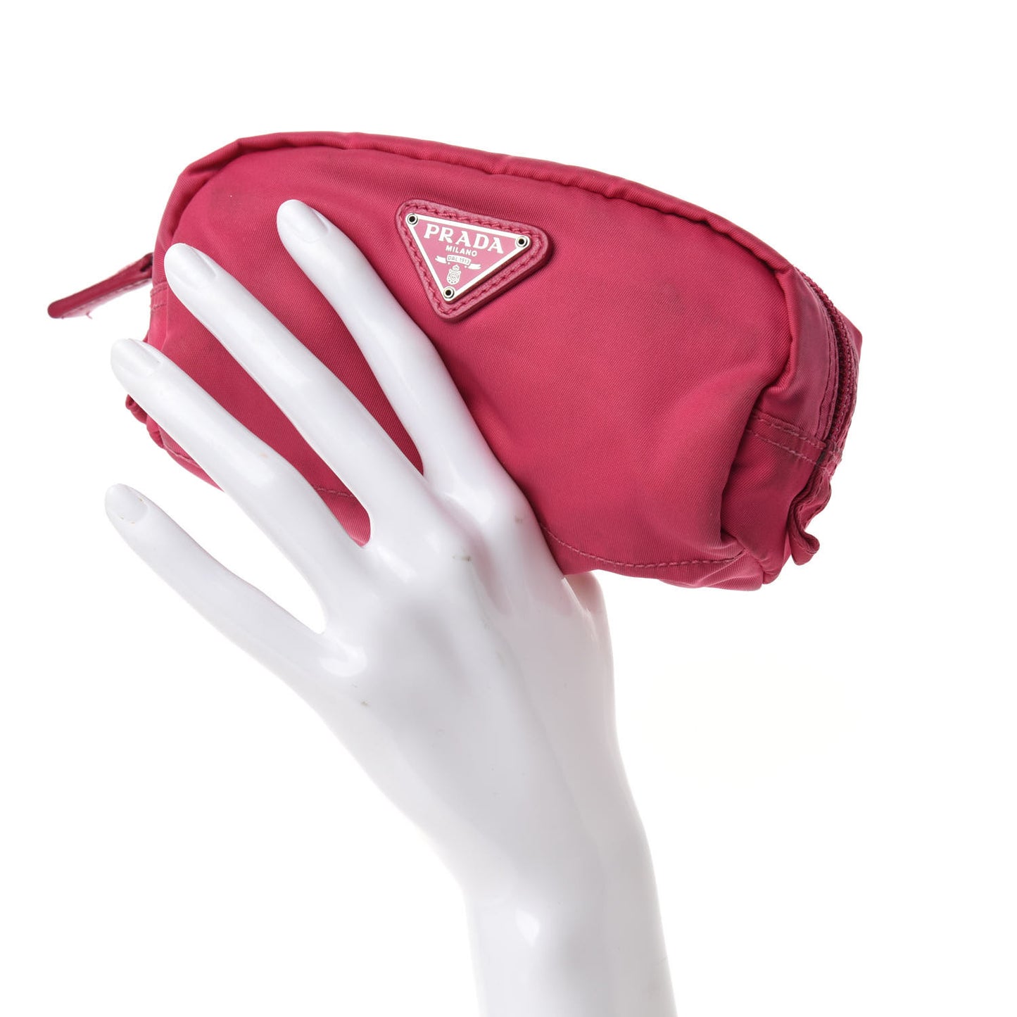 Nylon Vela Cosmetic Pouch Fuxia