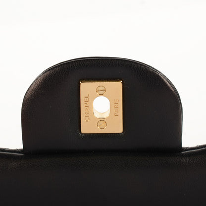 Chanel Lambskin Quilted Maxi Double Flap Black 7 of 9
