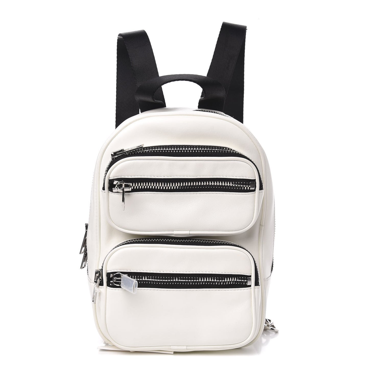 Lambskin Medium Attica Backpack White