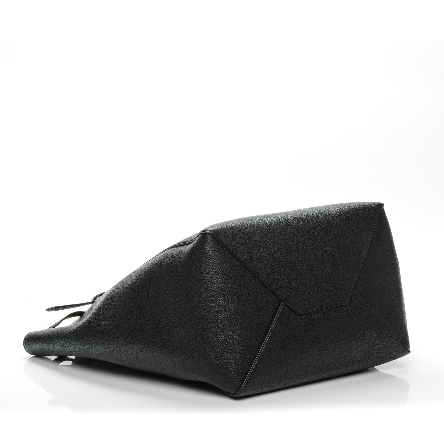 Celine Soft Grained Calfskin Medium Belt Cabas Phantom Black 4 of 6