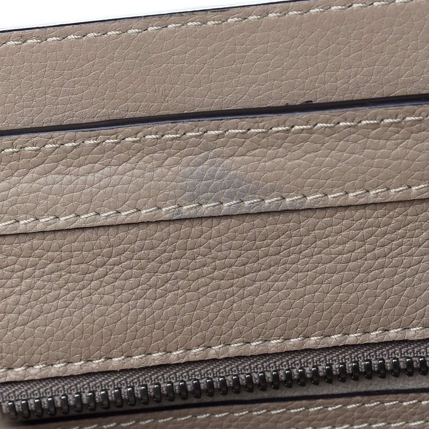Drummed Calfskin Micro Luggage Dune