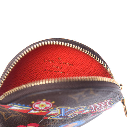 Louis Vuitton Monogram 2020 Christmas Animation Bumper Cars Round Coin Purse Coquelicot 8 of 11
