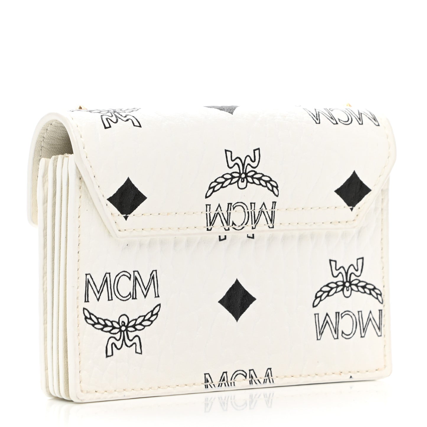 Visetos Mini Accordion Card Wallet White