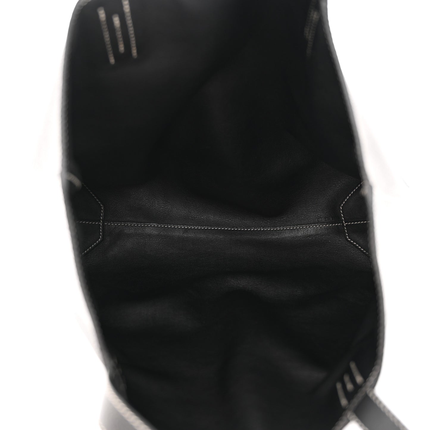 Sikkim Taurillon Clemence Double Sens 36 Reversible Tote Black Graphite