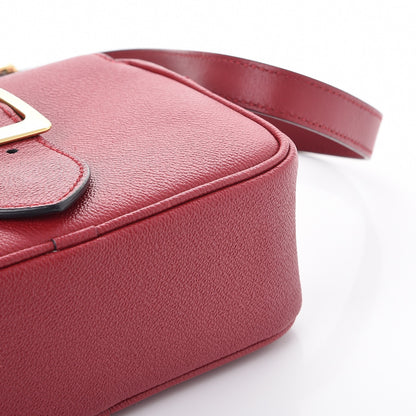 Burberry Soft Grain Calfskin Small Buckle Zip Bag Parade Red 10 of 12