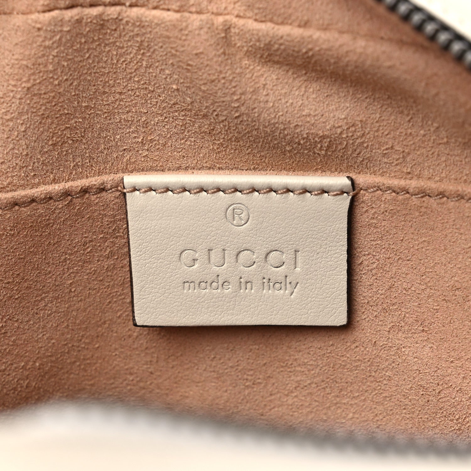 Gucci Calfskin Matelasse Small GG Marmont Chain Shoulder Bag White 7 of 12