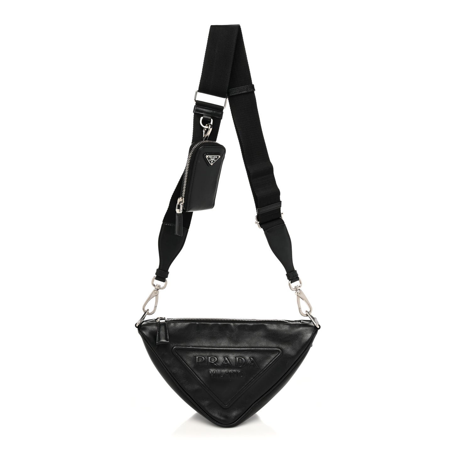 Grace Lux Triangle Shoulder Bag Black