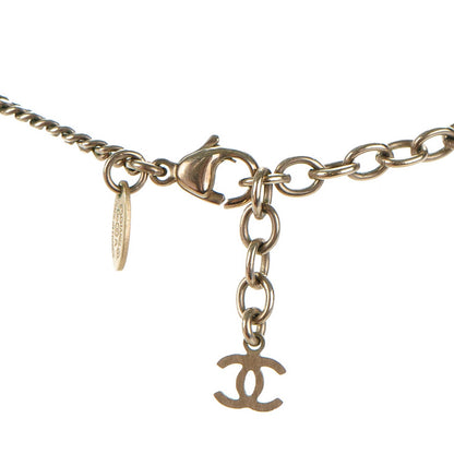 Chanel Resin Striped CC Necklace Black White 5 of 6