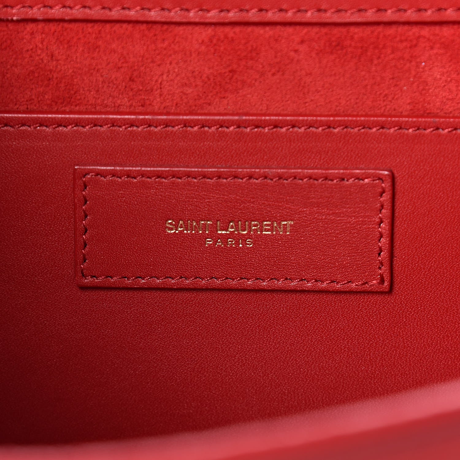 Saint Laurent Calfskin Medium Classic Betty Red 6 of 12