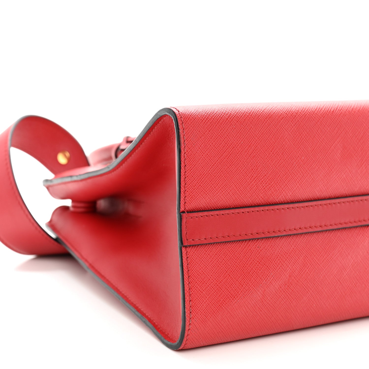 Prada Saffiano City Calfskin Small Paradigme Bag Red 8 of 13