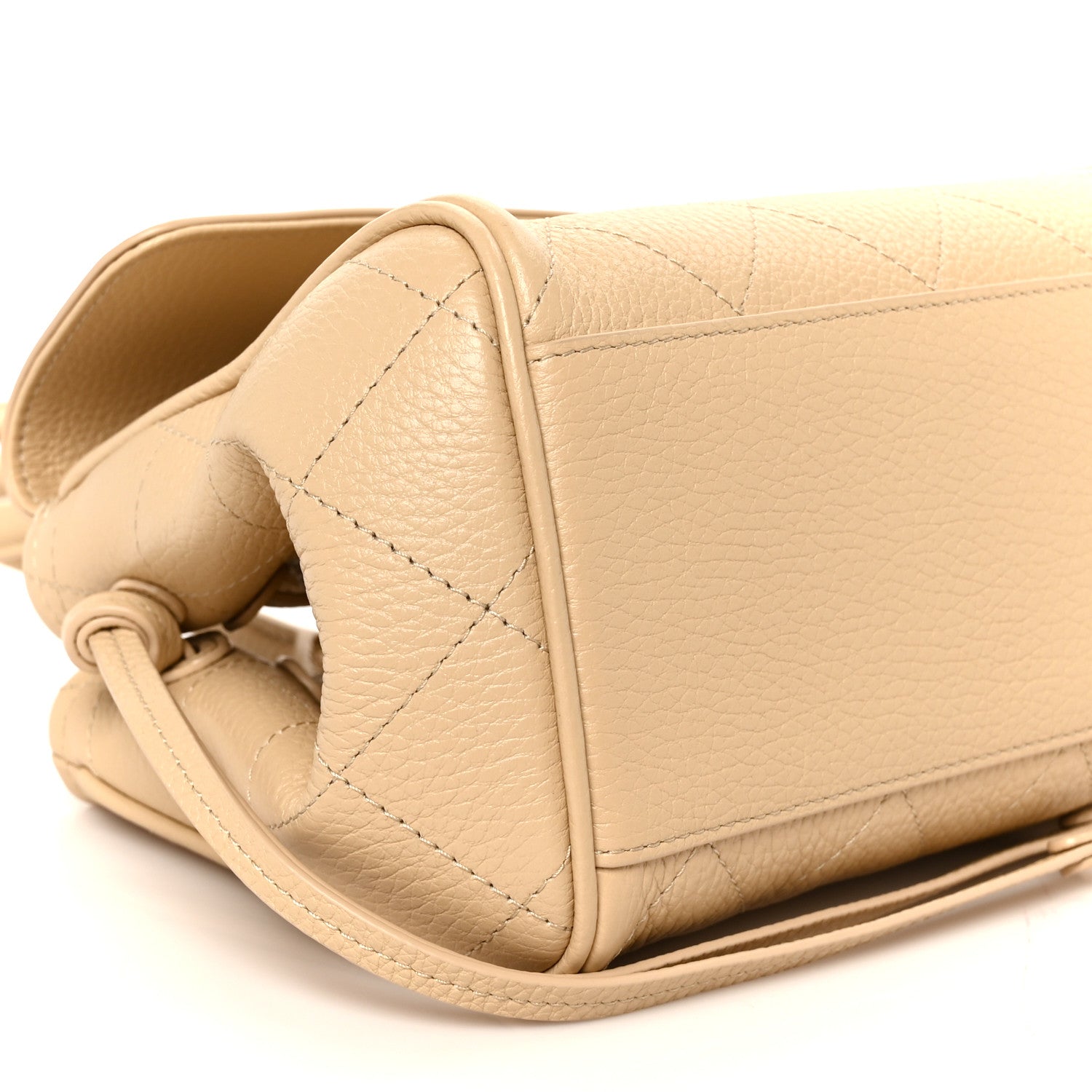 Chanel Grained Calfskin Stitched Urban Essentials Small Shopping Bag Beige 17 of 23