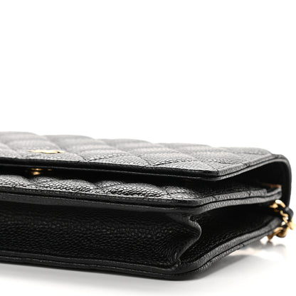 Chanel Caviar Quilted Wallet On Chain WOC Black 10 of 10