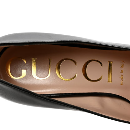 Gucci Malaga Kid Horsebit 75mm Pumps 37 Black 8 of 10