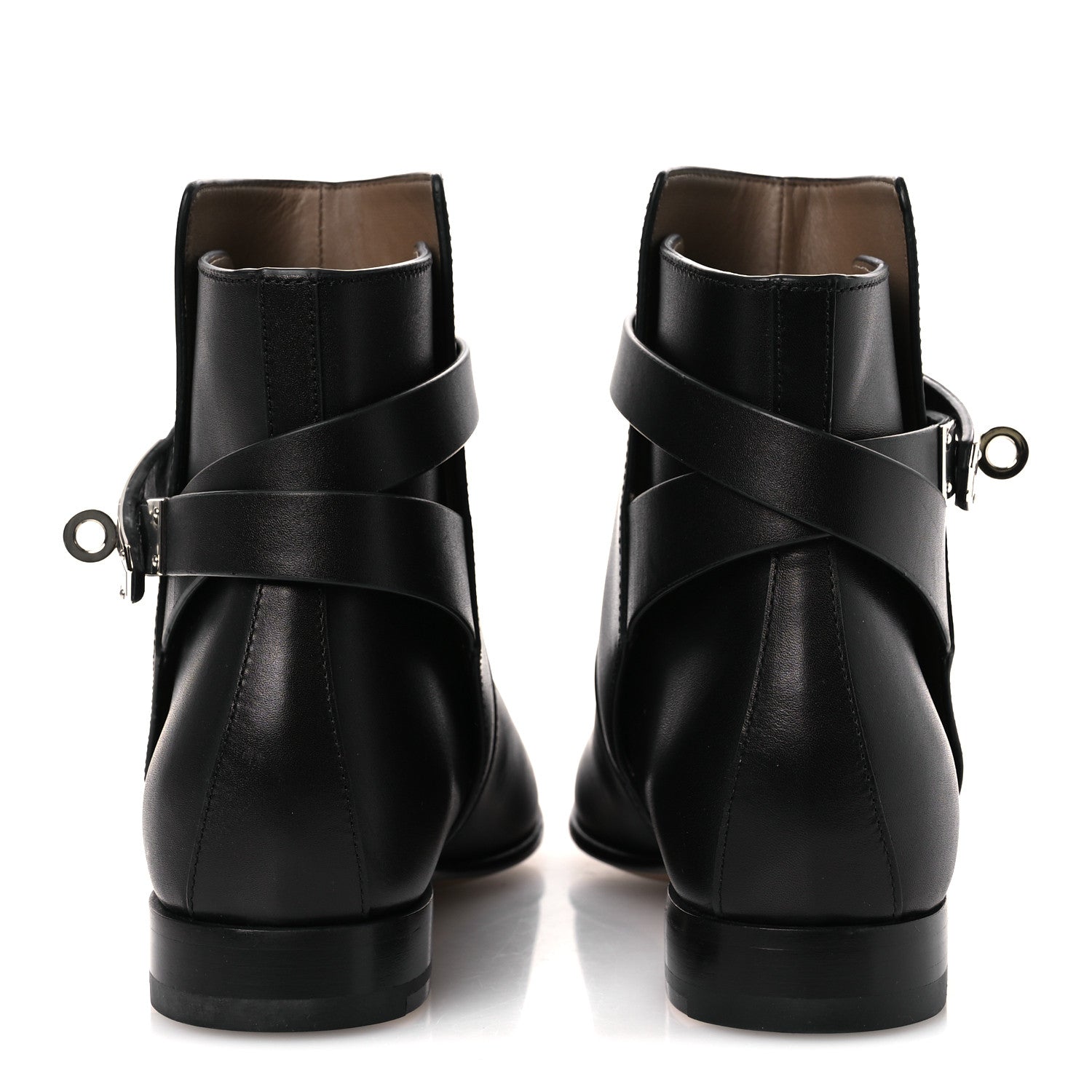 Hermes Calfskin Neo Low Boots 37 Black 6 of 12