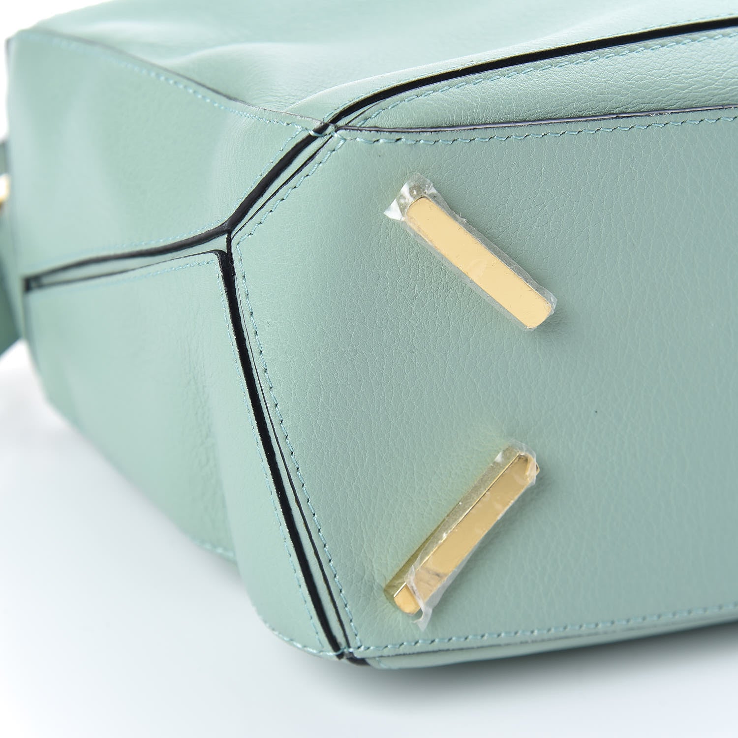 Loewe Calfskin Small Puzzle Bag Sea Water Green 11 of 12