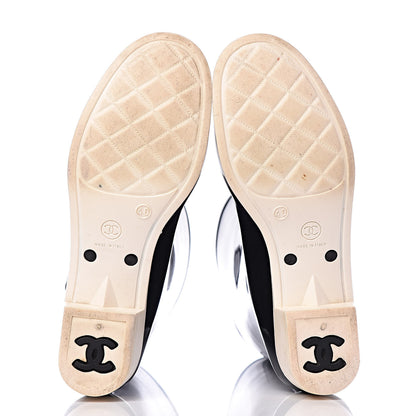 Chanel Rubber Camellia Rain Boots 40 Black 5 of 18