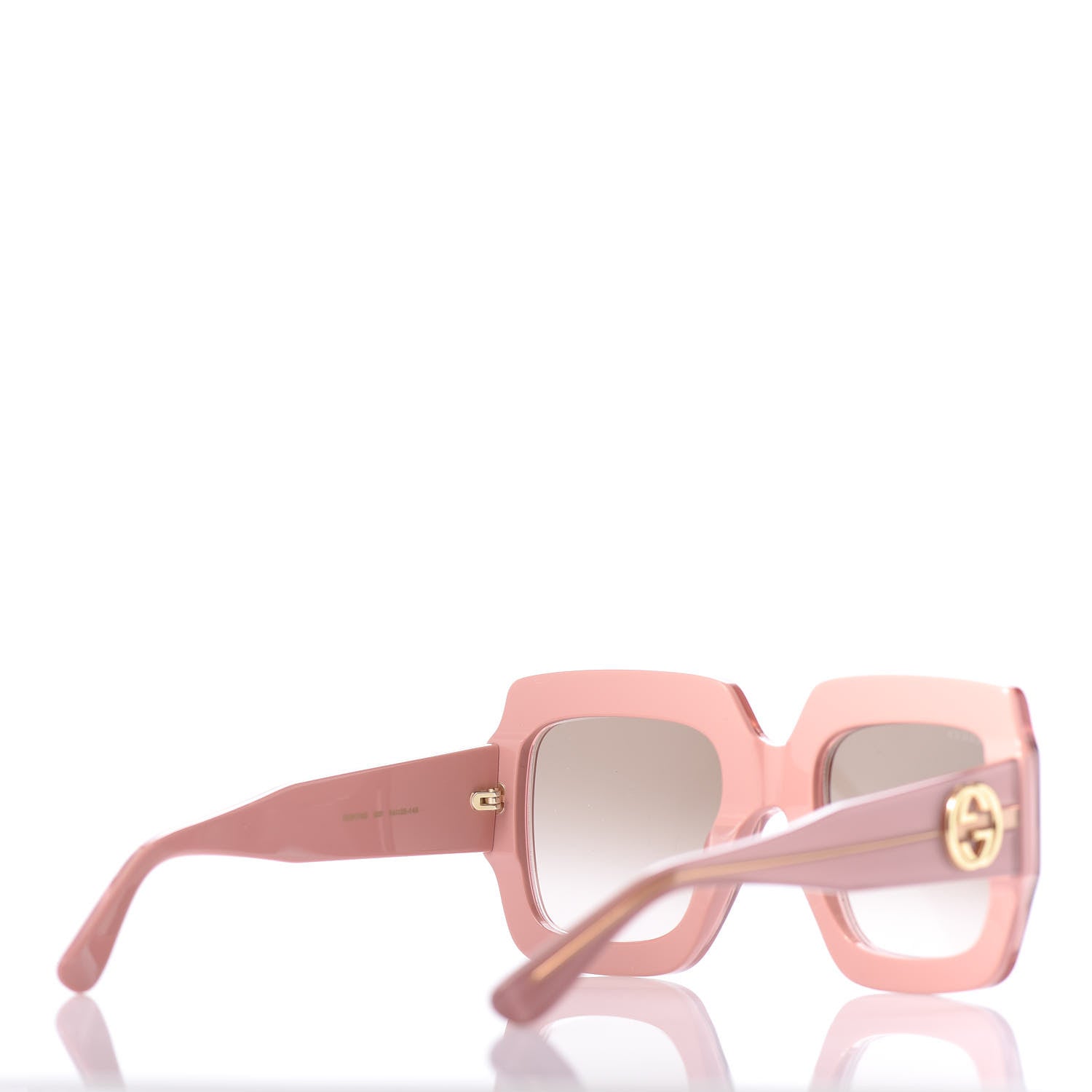 Gucci Square Frame GG0178S Sunglasses Rose Brown 4 of 8