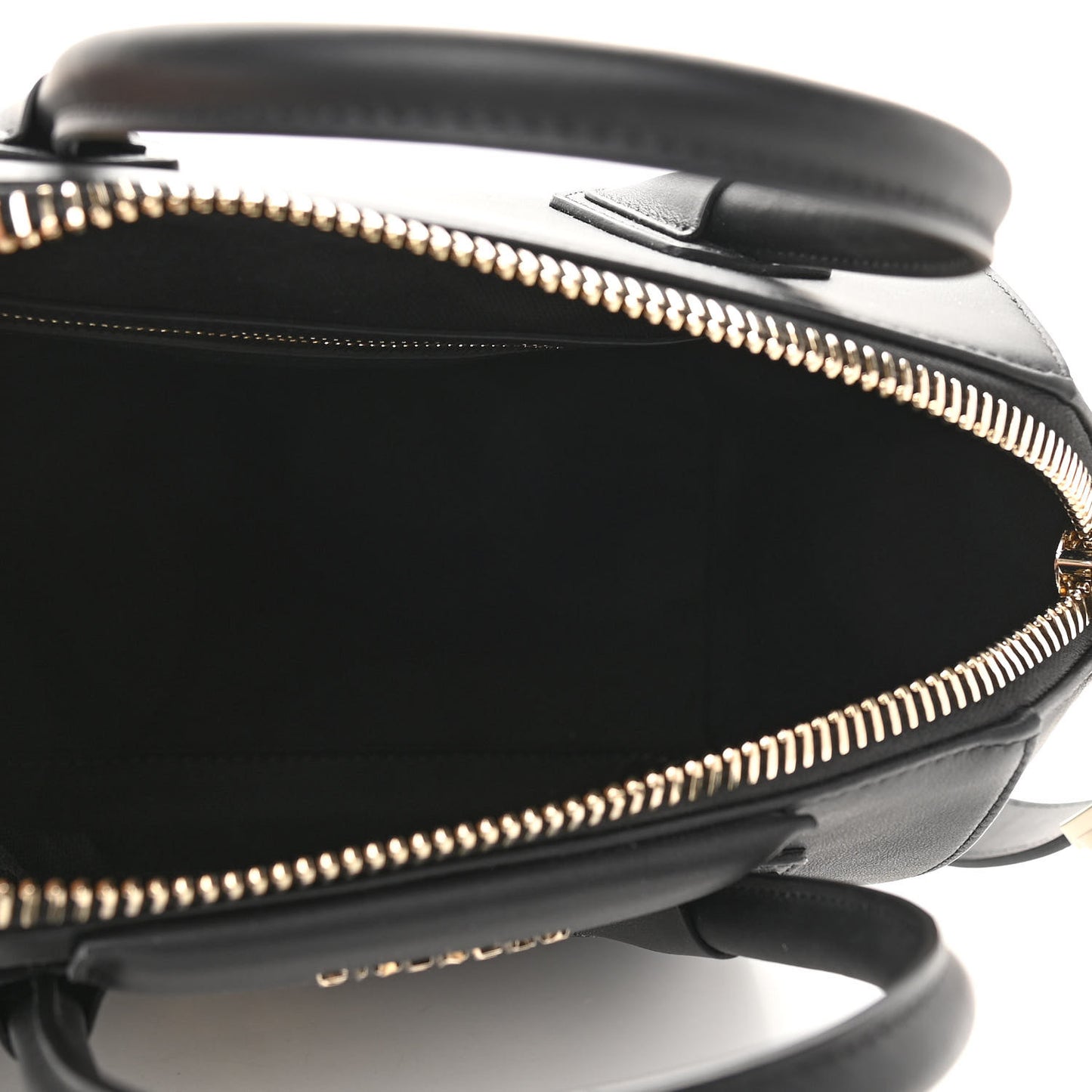 Calfskin Triangle Studded Small Antigona Black