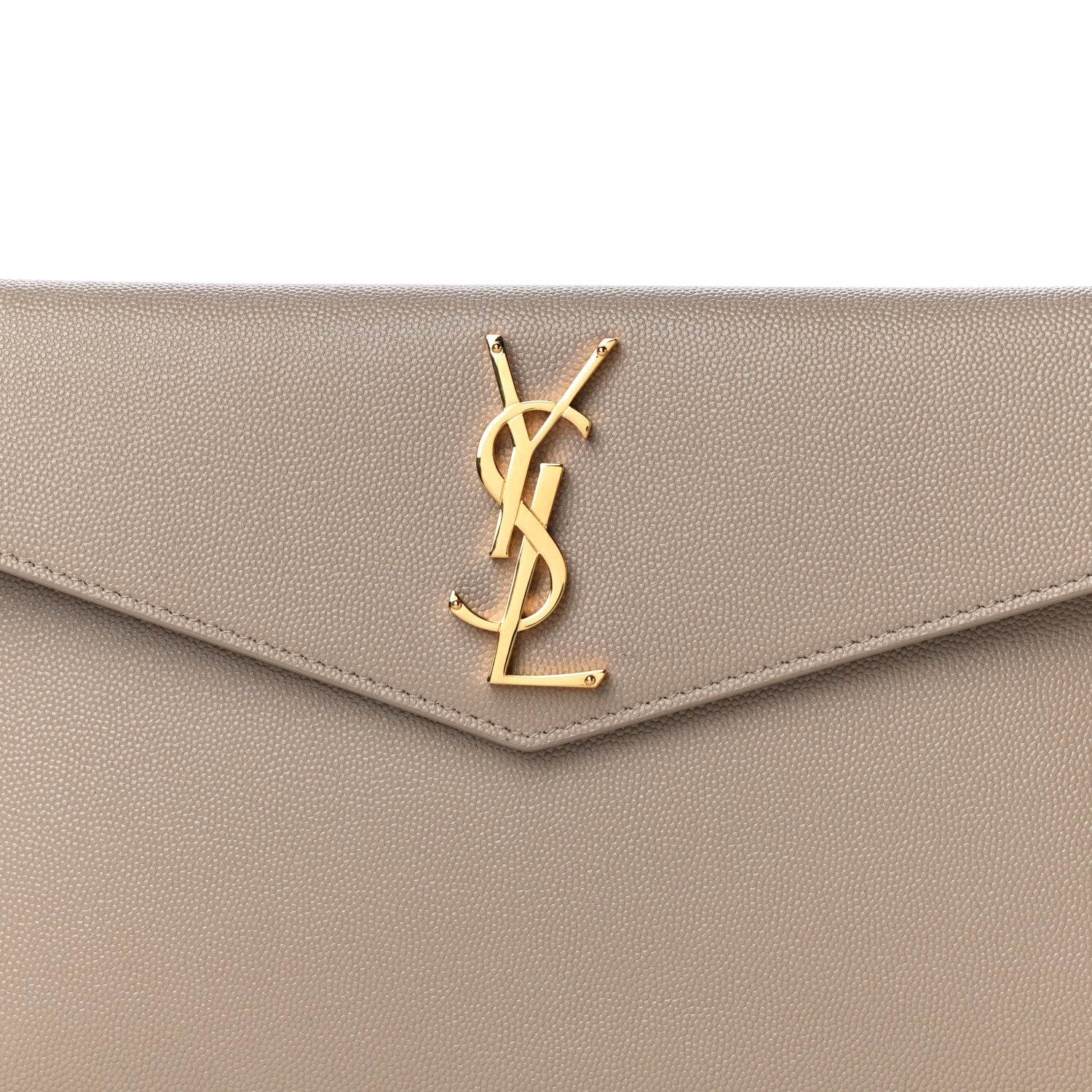 Saint Laurent Grain De Poudre Uptown Pouch Dark Beige 8 of 11