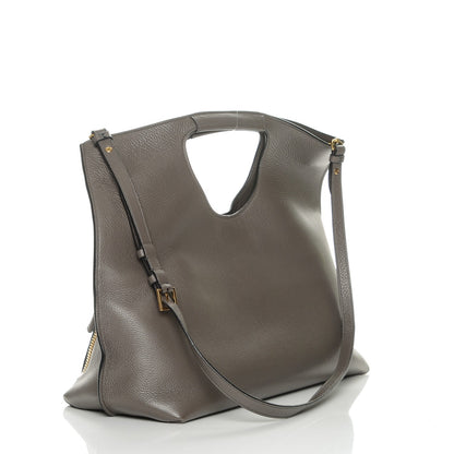 Tom Ford Grained Calfskin Alix Padlock Zip Tote Graphite 3 of 7