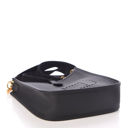Hermes Taurillon Clemence Evelyne TPM Black 4 of 11