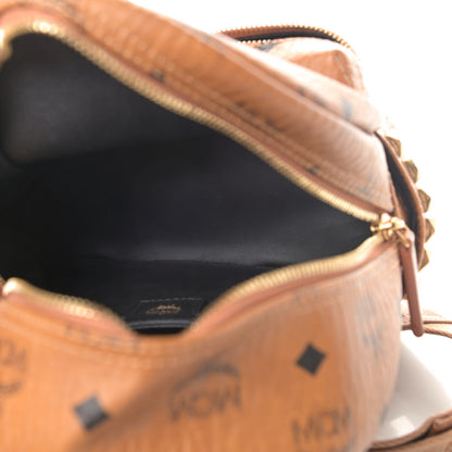MCM Visetos Side Stud Mini Stark Backpack Cognac 4 of 5
