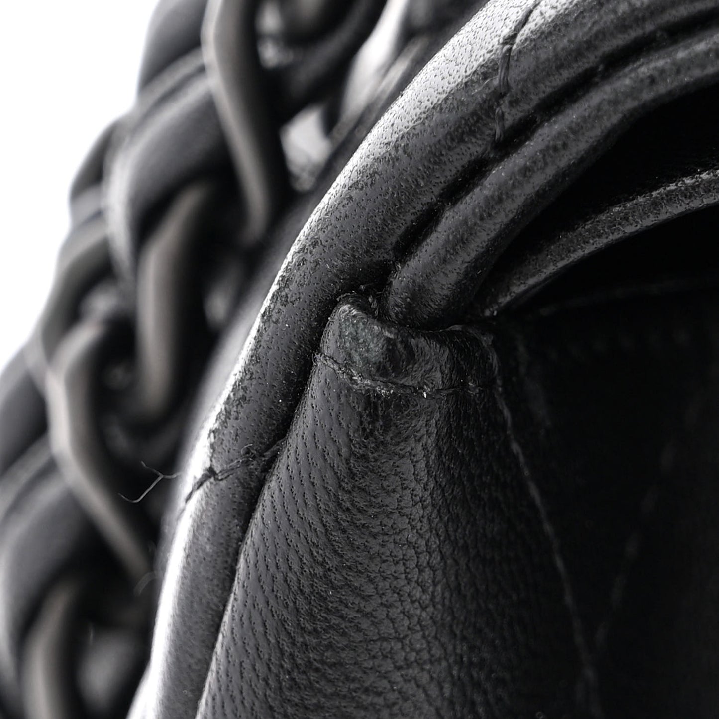 Lambskin Quilted Jumbo Double Flap So Black