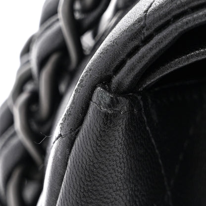 Chanel Lambskin Quilted Jumbo Double Flap So Black 12 of 15
