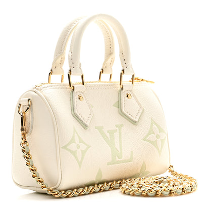 Louis Vuitton Empreinte Monogram Giant Nano Speedy Latte Matcha 3 of 9