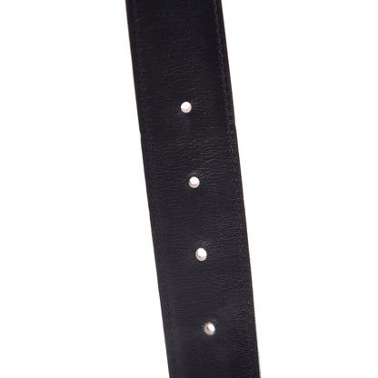 Hermes Box Taurillon Clemence 32mm H Belt 85 Orange Black 7 of 9