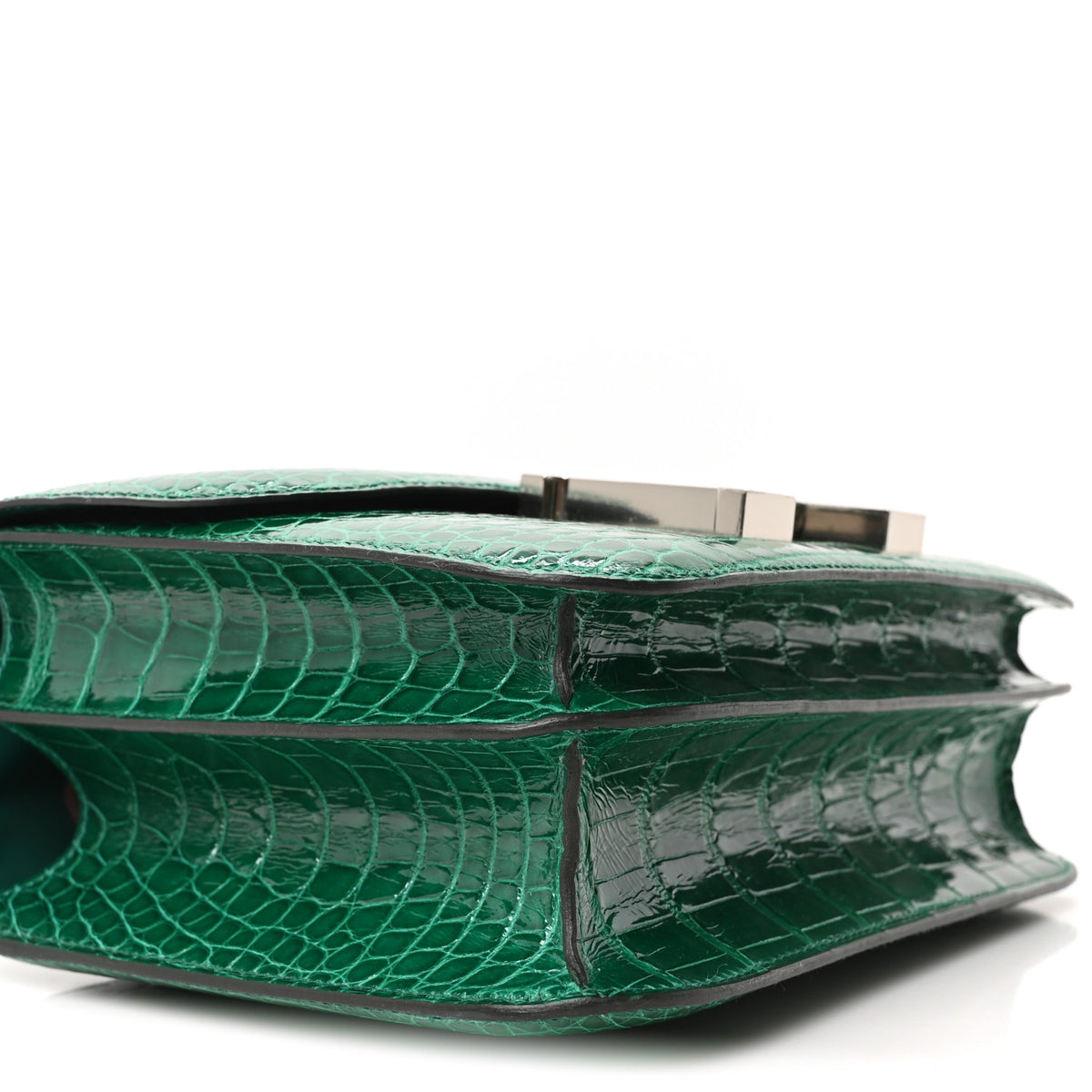 Hermes Shiny Alligator Constance 24 Vert Emeraude 9 of 10